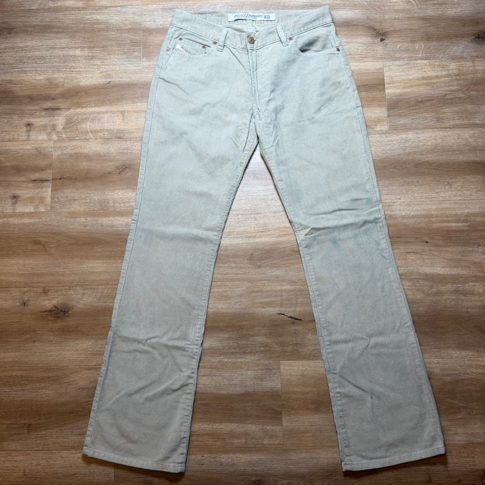 Vintage Diesel Fanker Corduroy Pants Mens 32x33 Beige Slim Bootcut Made in Italy